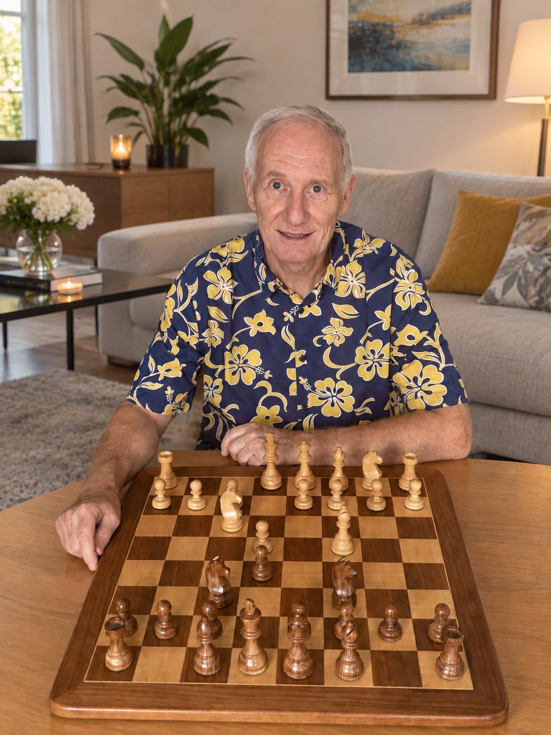 Matthias Wenker am Schachbrett